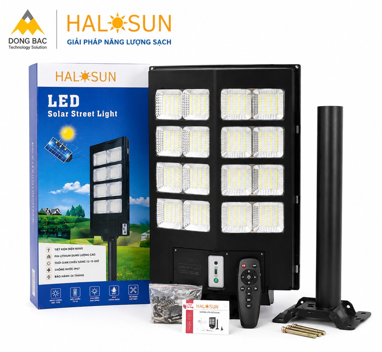 ĐÈN ĐƯỜNG NĂNG LƯỢNG MẶT TRỜI VS-S400 400W (LIỀN THỂ 8 Ô)
