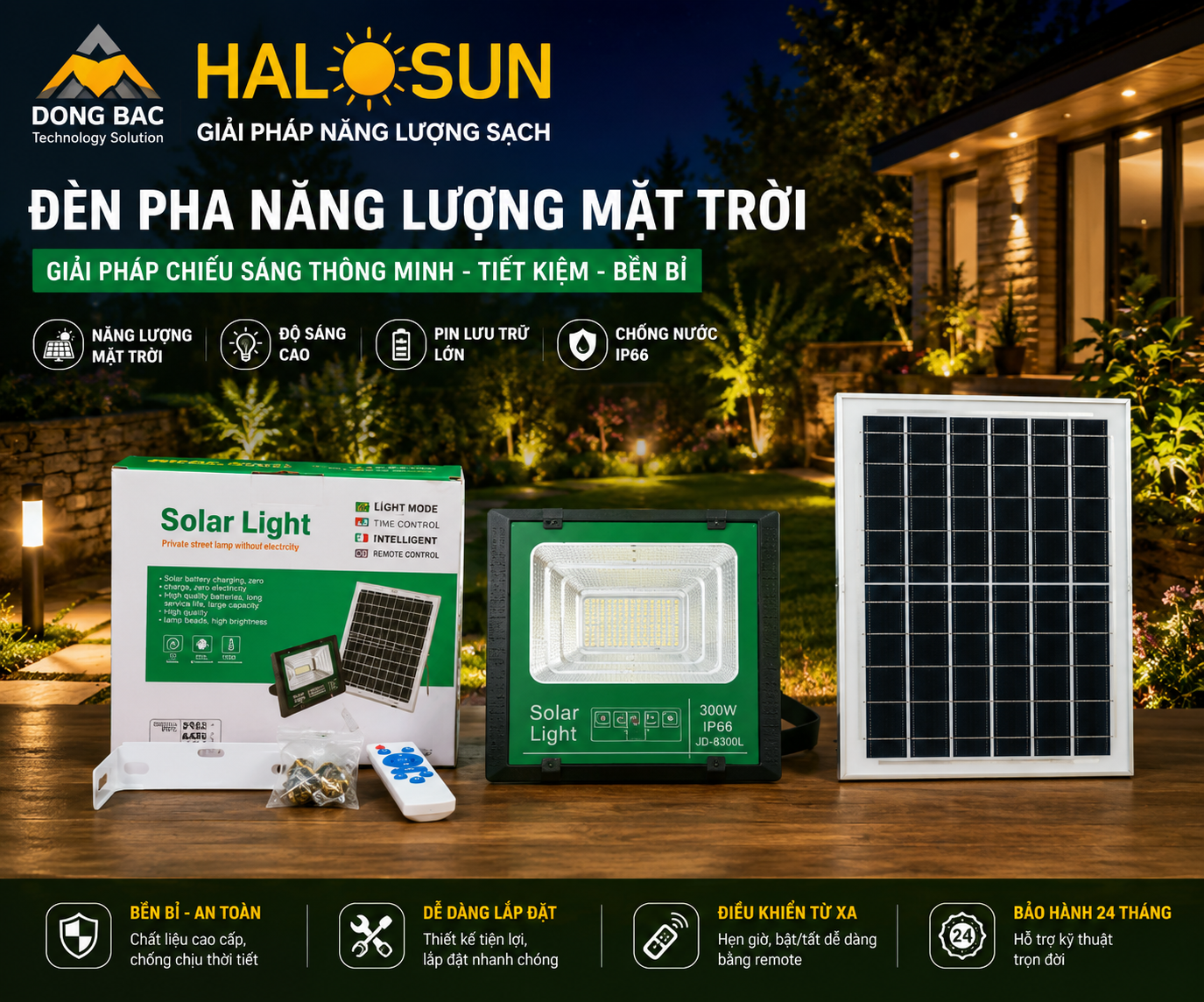 Đèn năng lượng mặt trời 500w giá rẻ TOP 500