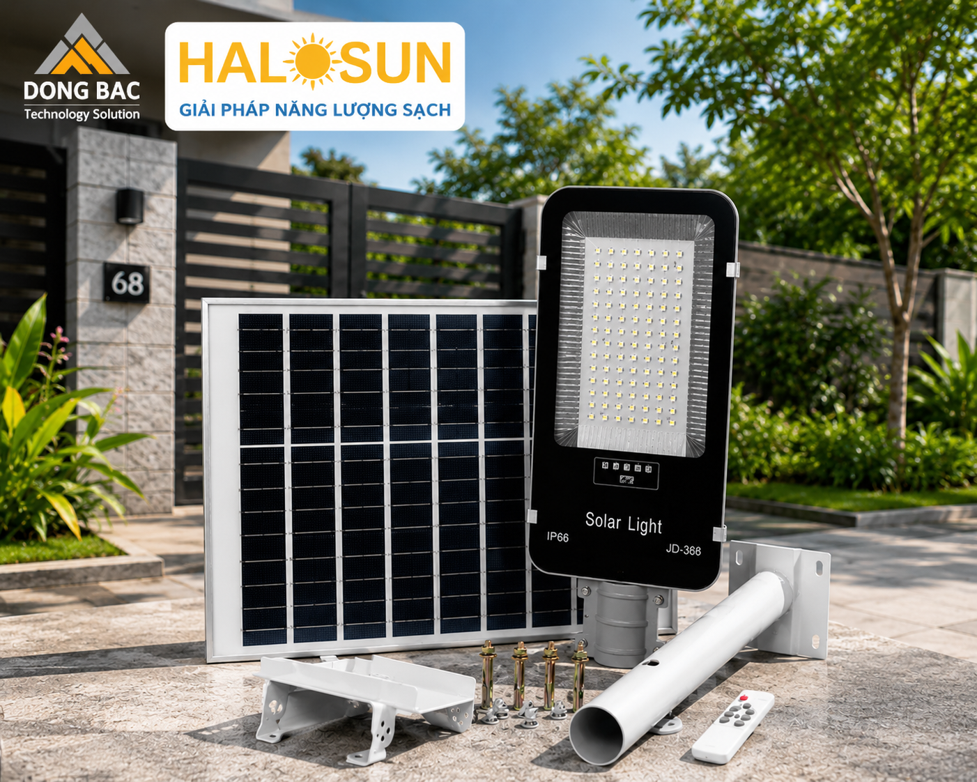 ĐÈN ĐƯỜNG NĂNG LƯỢNG MẶT TRỜI JD399
